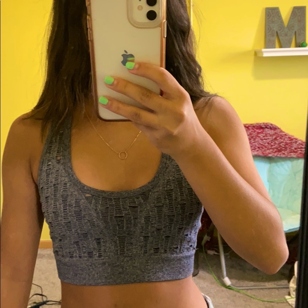 textured sports bra/bralette
